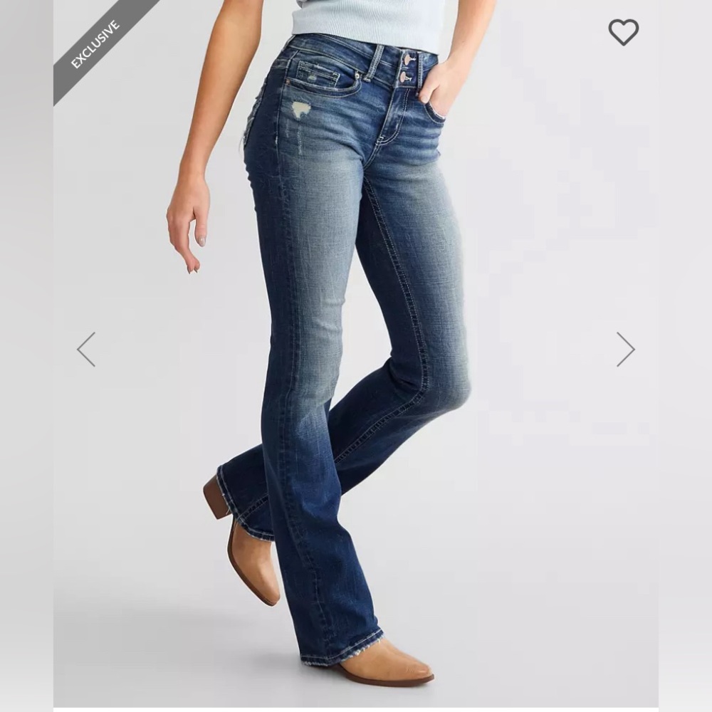 NWT Stella Mid-Rise Tailored Boot Stretch Jean (Waist 34 / Inseam 35)